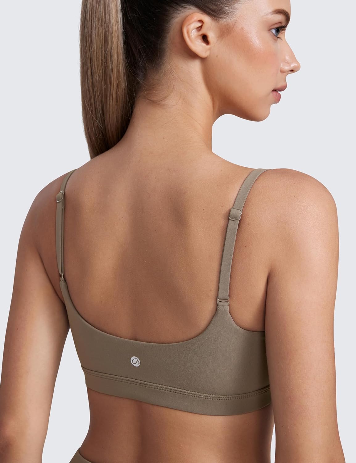 Butterluxe Scoop Neck Sports Bras | Light Support, Removable Pads, Yoga, Extremely Soft, U Back, Adjustable Spaghetti Straps, for Women