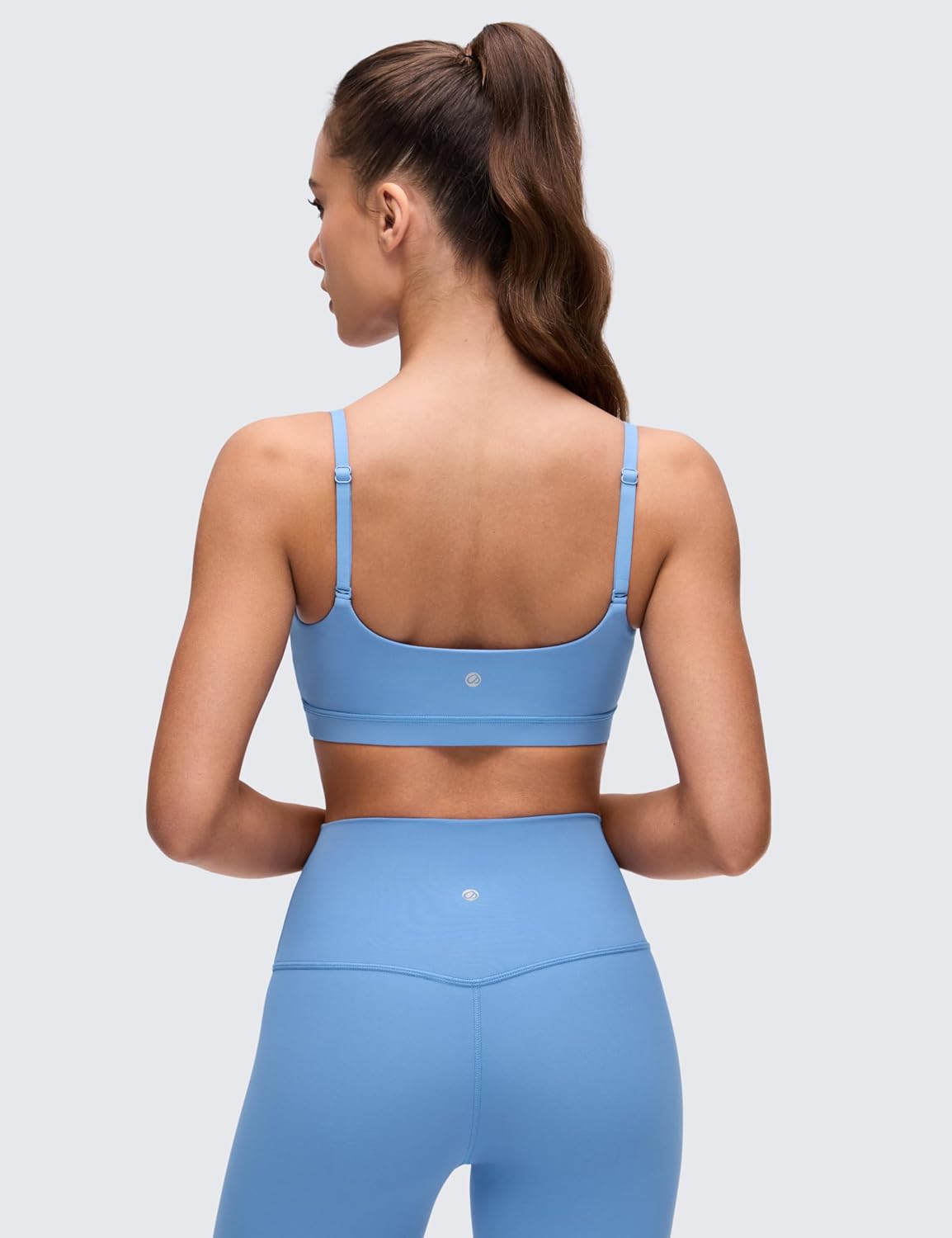 Butterluxe Scoop Neck Sports Bras | Light Support, Removable Pads, Yoga, Extremely Soft, U Back, Adjustable Spaghetti Straps, for Women