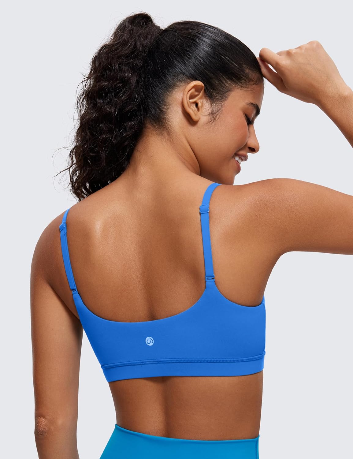 Butterluxe Scoop Neck Sports Bras | Light Support, Removable Pads, Yoga, Extremely Soft, U Back, Adjustable Spaghetti Straps, for Women