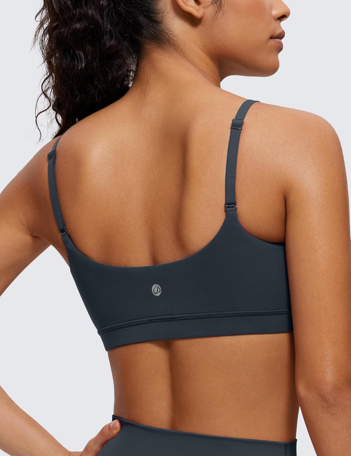 Butterluxe Scoop Neck Sports Bras | Light Support, Removable Pads, Yoga, Extremely Soft, U Back, Adjustable Spaghetti Straps, for Women