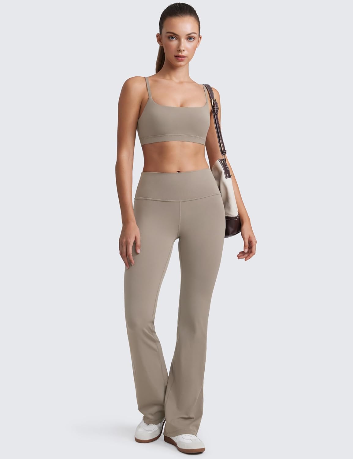 Butterluxe Scoop Neck Sports Bras | Light Support, Removable Pads, Yoga, Extremely Soft, U Back, Adjustable Spaghetti Straps, for Women