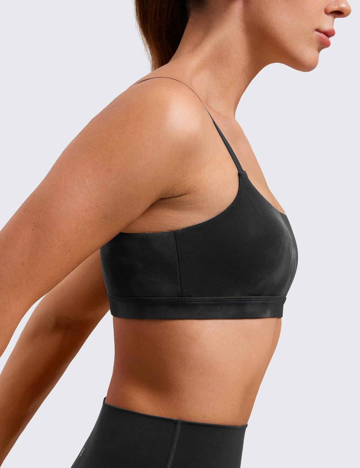 Butterluxe Scoop Neck Sports Bras | Light Support, Removable Pads, Yoga, Extremely Soft, U Back, Adjustable Spaghetti Straps, for Women