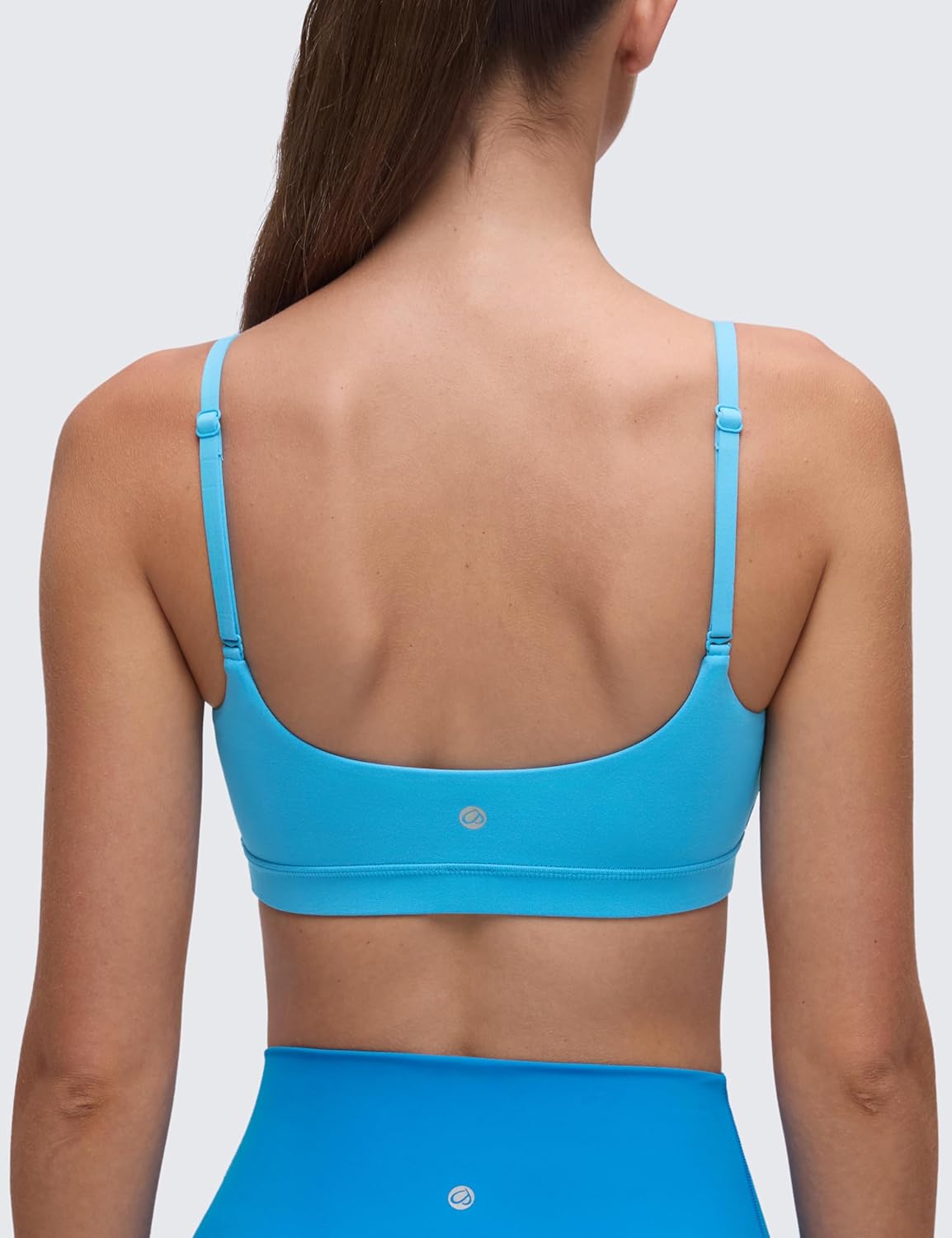Butterluxe Scoop Neck Sports Bras | Light Support, Removable Pads, Yoga, Extremely Soft, U Back, Adjustable Spaghetti Straps, for Women