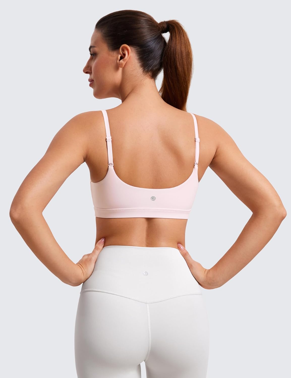 Butterluxe Scoop Neck Sports Bras | Light Support, Removable Pads, Yoga, Extremely Soft, U Back, Adjustable Spaghetti Straps, for Women