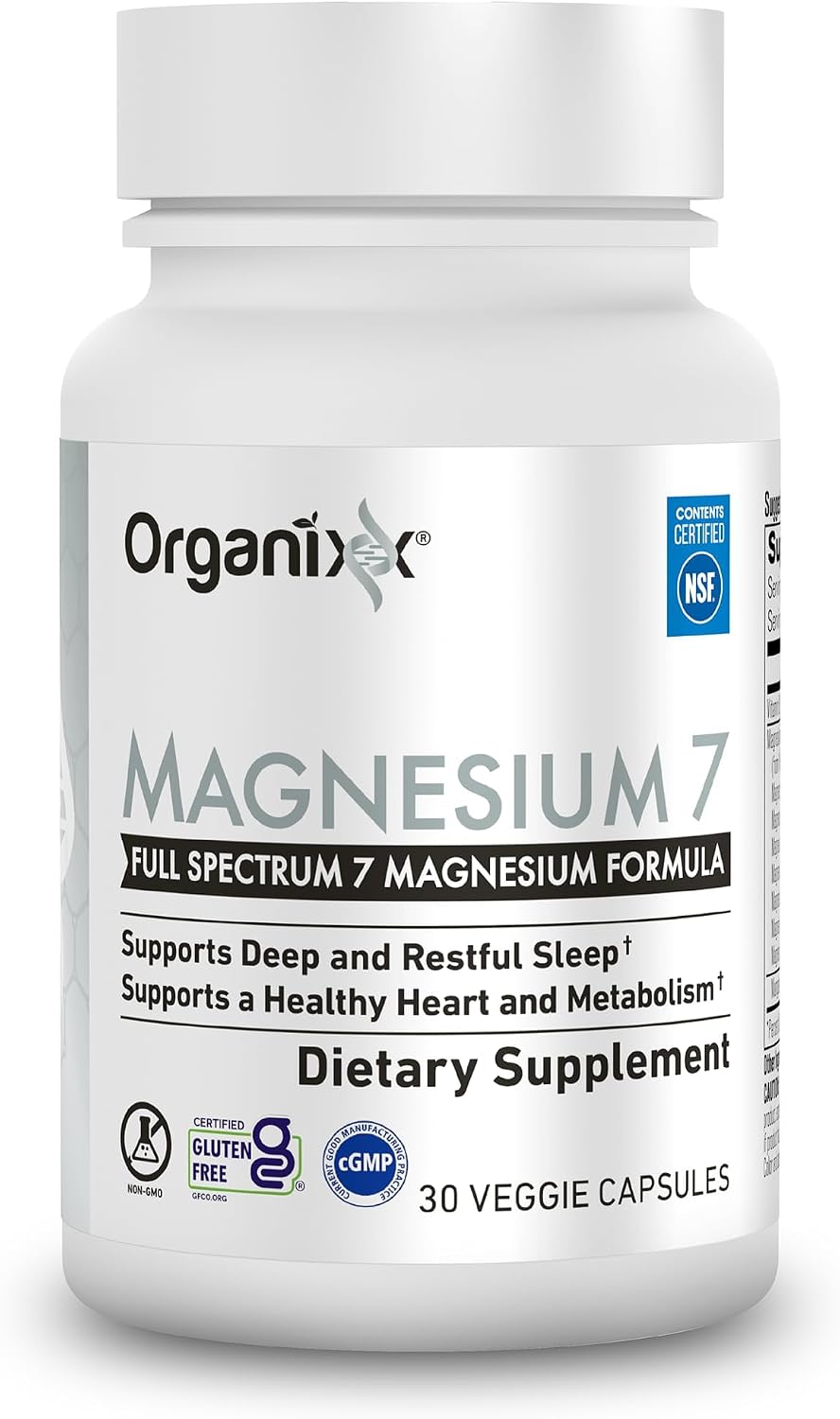Magnesium 7 Complex, Sleep & Muscle Support, 60 Caps