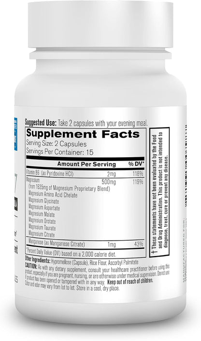 Magnesium 7 Complex, Sleep & Muscle Support, 60 Caps