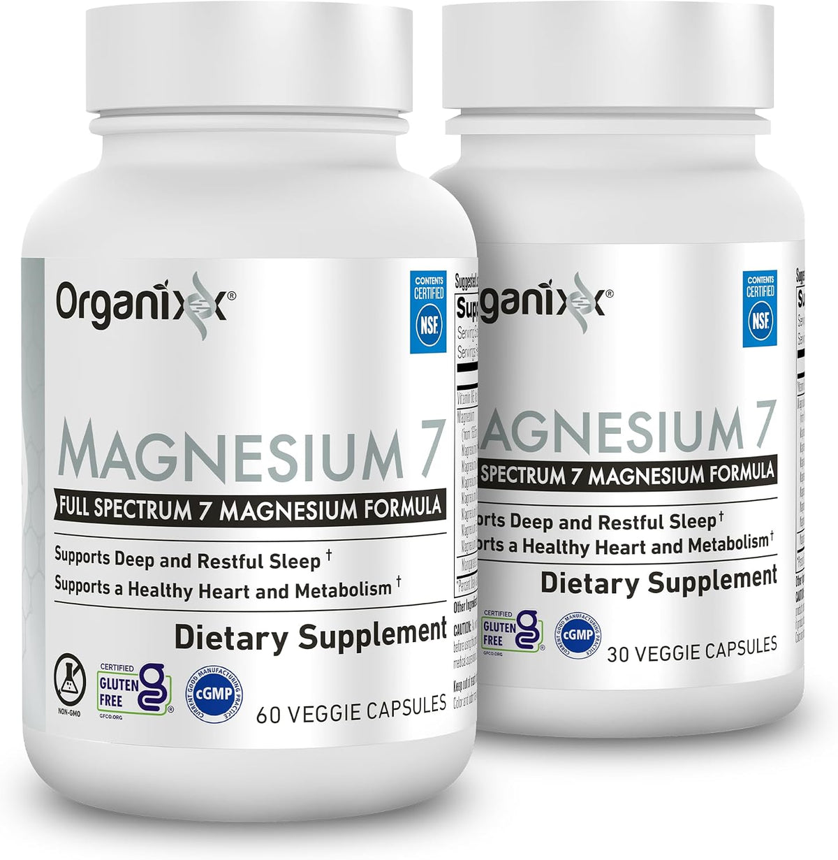 Magnesium 7 Complex, Sleep & Muscle Support, 60 Caps
