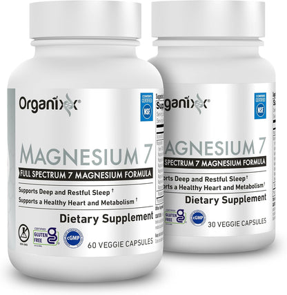Magnesium 7 Complex, Sleep & Muscle Support, 60 Caps