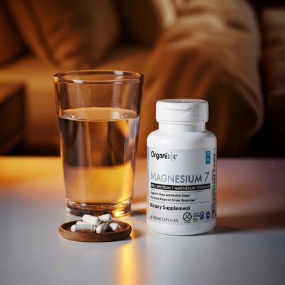 Magnesium 7 Complex, Sleep & Muscle Support, 60 Caps