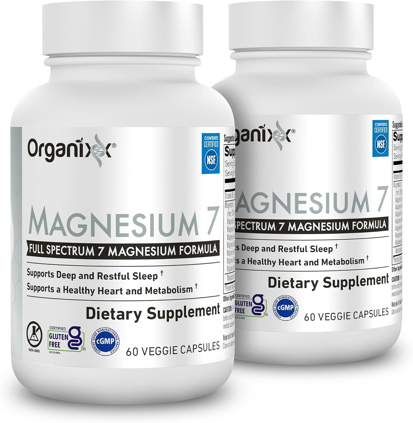 Magnesium 7 Complex, Sleep & Muscle Support, 60 Caps