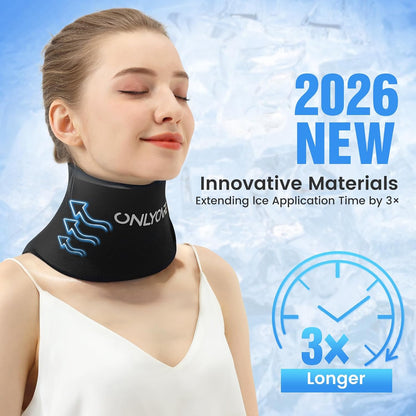 ONLYCARE Neck Ice Pack Wrap Gel - Upgraded Ice Packs for Neck Reusable