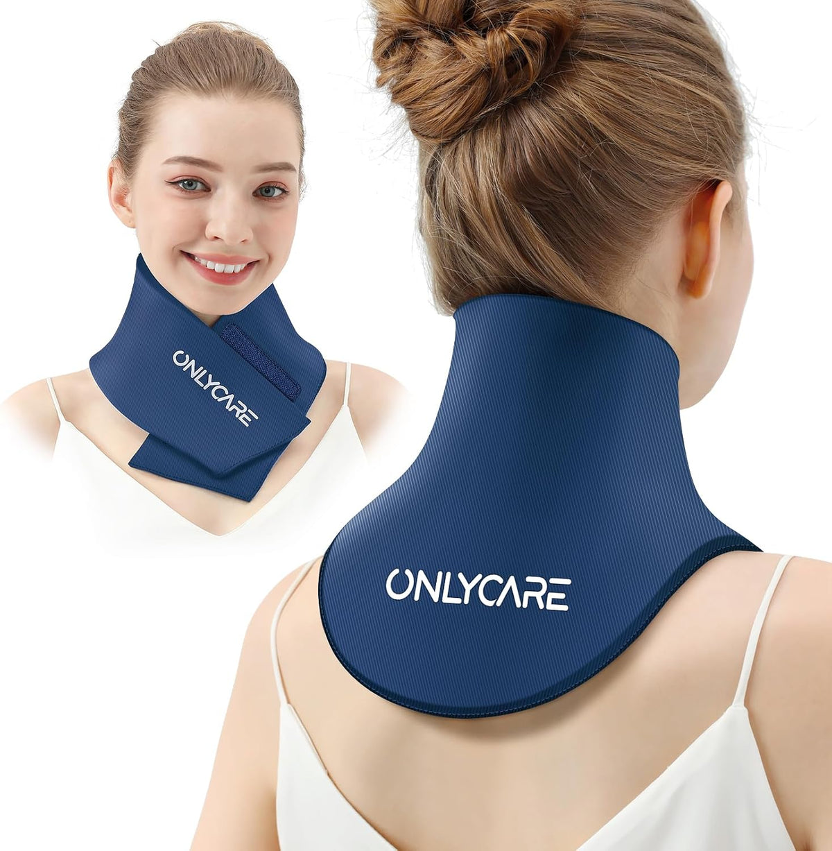ONLYCARE Neck Ice Pack Wrap Gel - Upgraded Ice Packs for Neck Reusable