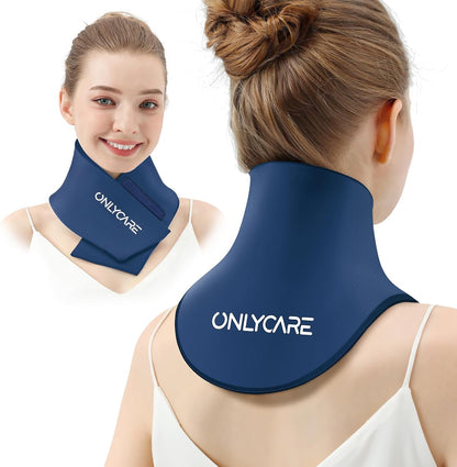 ONLYCARE Neck Ice Pack Wrap Gel - Upgraded Ice Packs for Neck Reusable