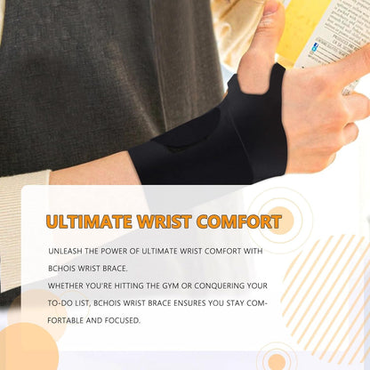 Wrist Brace,Wrist Support for Carpal Tunnel Pain Relief,Ulnar Brace Ultra-Thin Elastic for Tear,Wrist wraps Repetitive Wrist Use Injury,Fits Both Wrists