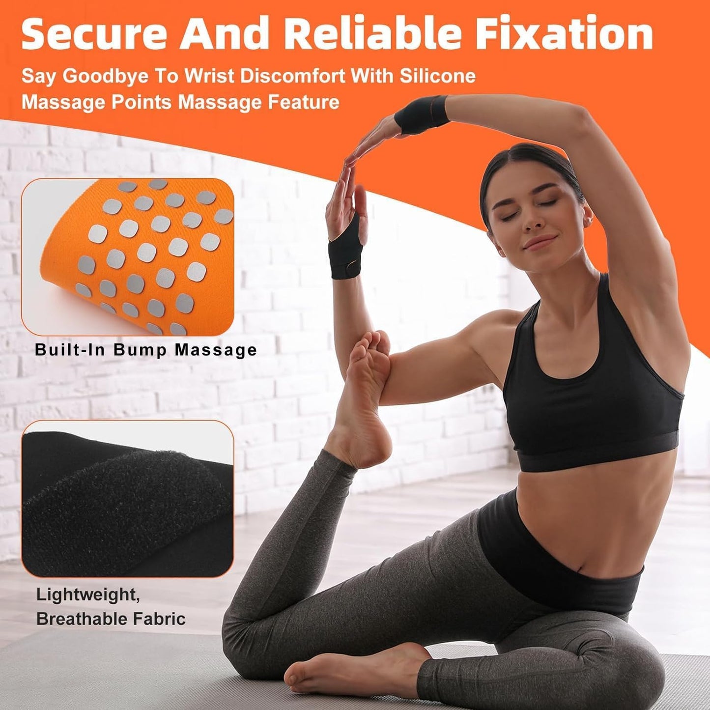 Wrist Brace,Wrist Support for Carpal Tunnel Pain Relief,Ulnar Brace Ultra-Thin Elastic for Tear,Wrist wraps Repetitive Wrist Use Injury,Fits Both Wrists