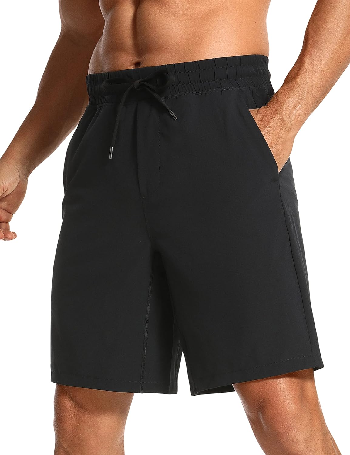 Linerless Workout Shorts 9'' | Lightweight, Quick Dry, Running, Pockets, for Men