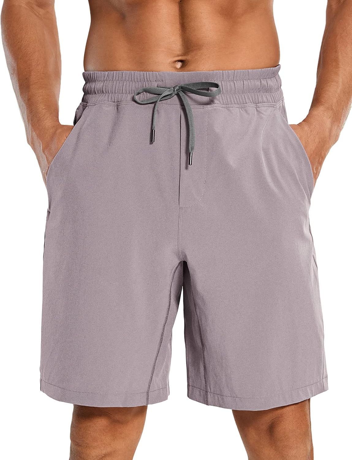 Linerless Workout Shorts 9'' | Lightweight, Quick Dry, Running, Pockets, for Men