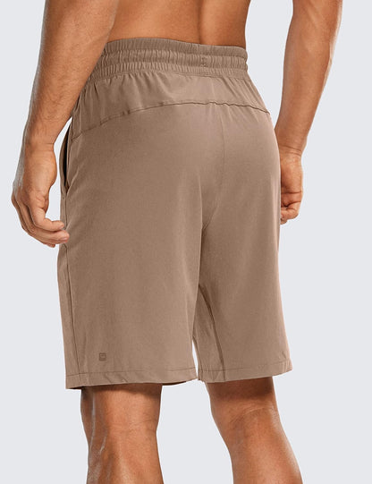 Linerless Workout Shorts 9'' | Lightweight, Quick Dry, Running, Pockets, for Men