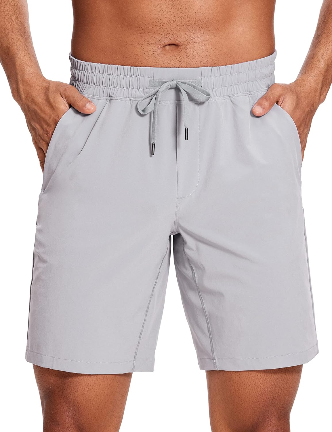 Linerless Workout Shorts 9'' | Lightweight, Quick Dry, Running, Pockets, for Men