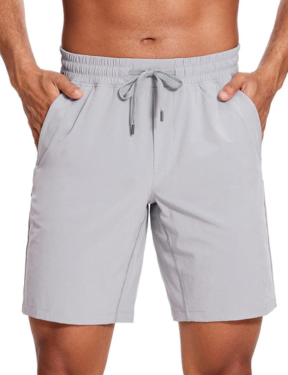Linerless Workout Shorts 9'' | Lightweight, Quick Dry, Running, Pockets, for Men