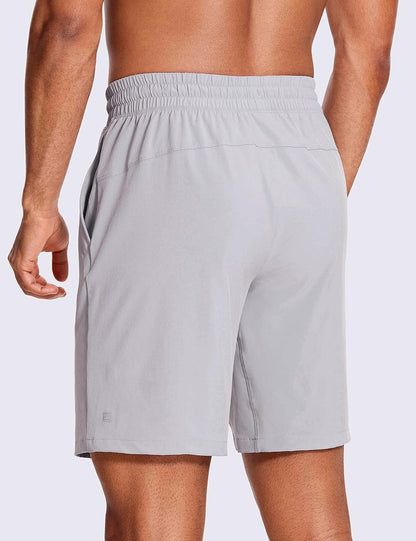 Linerless Workout Shorts 9'' | Lightweight, Quick Dry, Running, Pockets, for Men