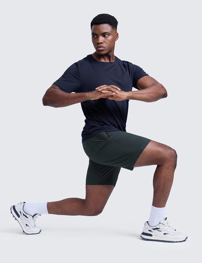 Linerless Workout Shorts 9'' | Lightweight, Quick Dry, Running, Pockets, for Men