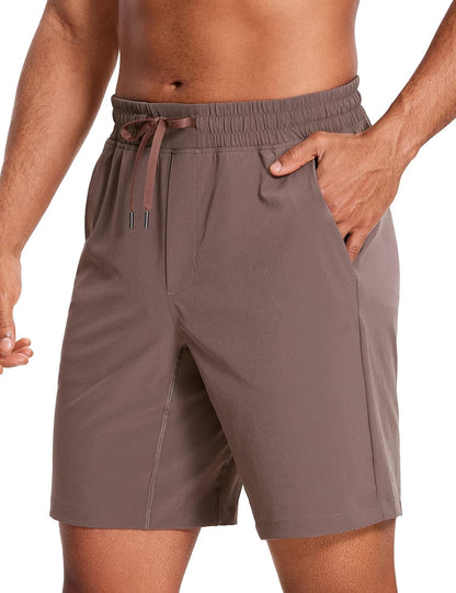 Linerless Workout Shorts 9'' | Lightweight, Quick Dry, Running, Pockets, for Men