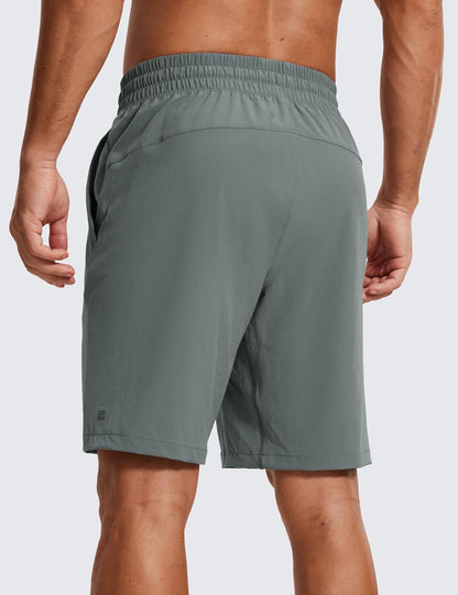 Linerless Workout Shorts 9'' | Lightweight, Quick Dry, Running, Pockets, for Men