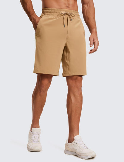 Linerless Workout Shorts 9'' | Lightweight, Quick Dry, Running, Pockets, for Men