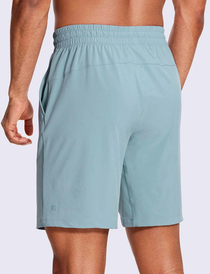 Linerless Workout Shorts 9'' | Lightweight, Quick Dry, Running, Pockets, for Men