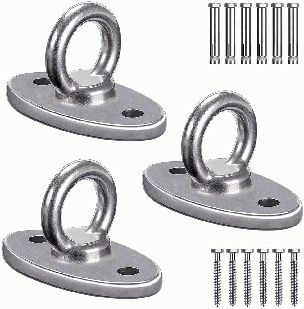 Wall Ceiling Mount Bracket for Suspension Strap Trainer, 2800lb Capacity, Body Weight Strength Training Systems, Aerial Yoga Swing, Resistance Band,Hammock,Battle Rope, Boxing Equipment