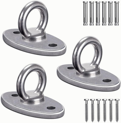 Wall Ceiling Mount Bracket for Suspension Strap Trainer, 2800lb Capacity, Body Weight Strength Training Systems, Aerial Yoga Swing, Resistance Band,Hammock,Battle Rope, Boxing Equipment