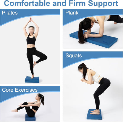Professional Foam Exercise Balance Pad - 15.8" x 13" x 2", High-Density TPE Foam Knee Pad, Non-Slip & Water-Resistant, for Balance Training, Physical Therapy, Yoga, and More