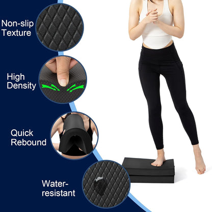 Professional Foam Exercise Balance Pad - 15.8" x 13" x 2", High-Density TPE Foam Knee Pad, Non-Slip & Water-Resistant, for Balance Training, Physical Therapy, Yoga, and More