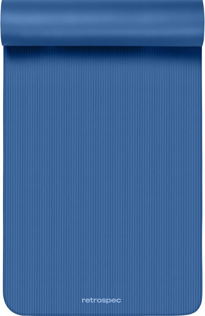 Solana Yoga Mat Thick 1/2in Non-Slip Workout Mat with Nylon Strap - 72x24in Exercise Mat for Pilates, Stretching & Fitness - BPA Free, Easy Clean