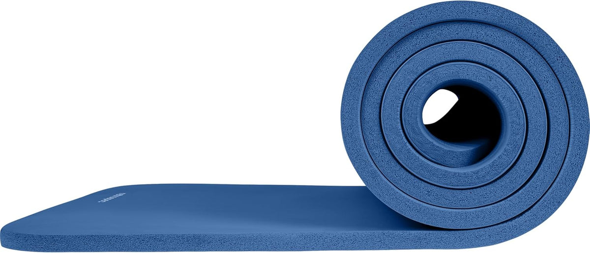 Solana Yoga Mat Thick 1/2in Non-Slip Workout Mat with Nylon Strap - 72x24in Exercise Mat for Pilates, Stretching & Fitness - BPA Free, Easy Clean