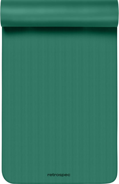 Solana Yoga Mat Thick 1/2in Non-Slip Workout Mat with Nylon Strap - 72x24in Exercise Mat for Pilates, Stretching & Fitness - BPA Free, Easy Clean
