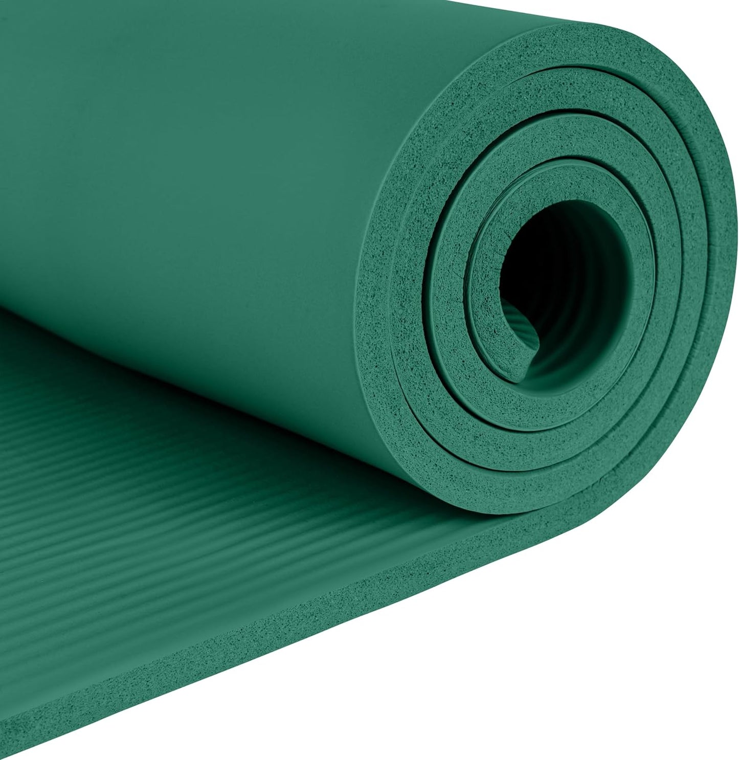 Solana Yoga Mat Thick 1/2in Non-Slip Workout Mat with Nylon Strap - 72x24in Exercise Mat for Pilates, Stretching & Fitness - BPA Free, Easy Clean