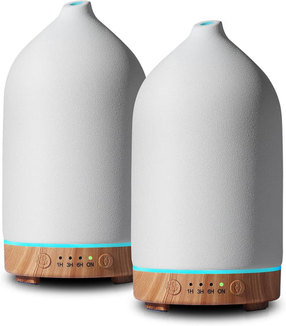 200ML Ceramic Essential Oil Diffuser for Home, Stone Diffuser