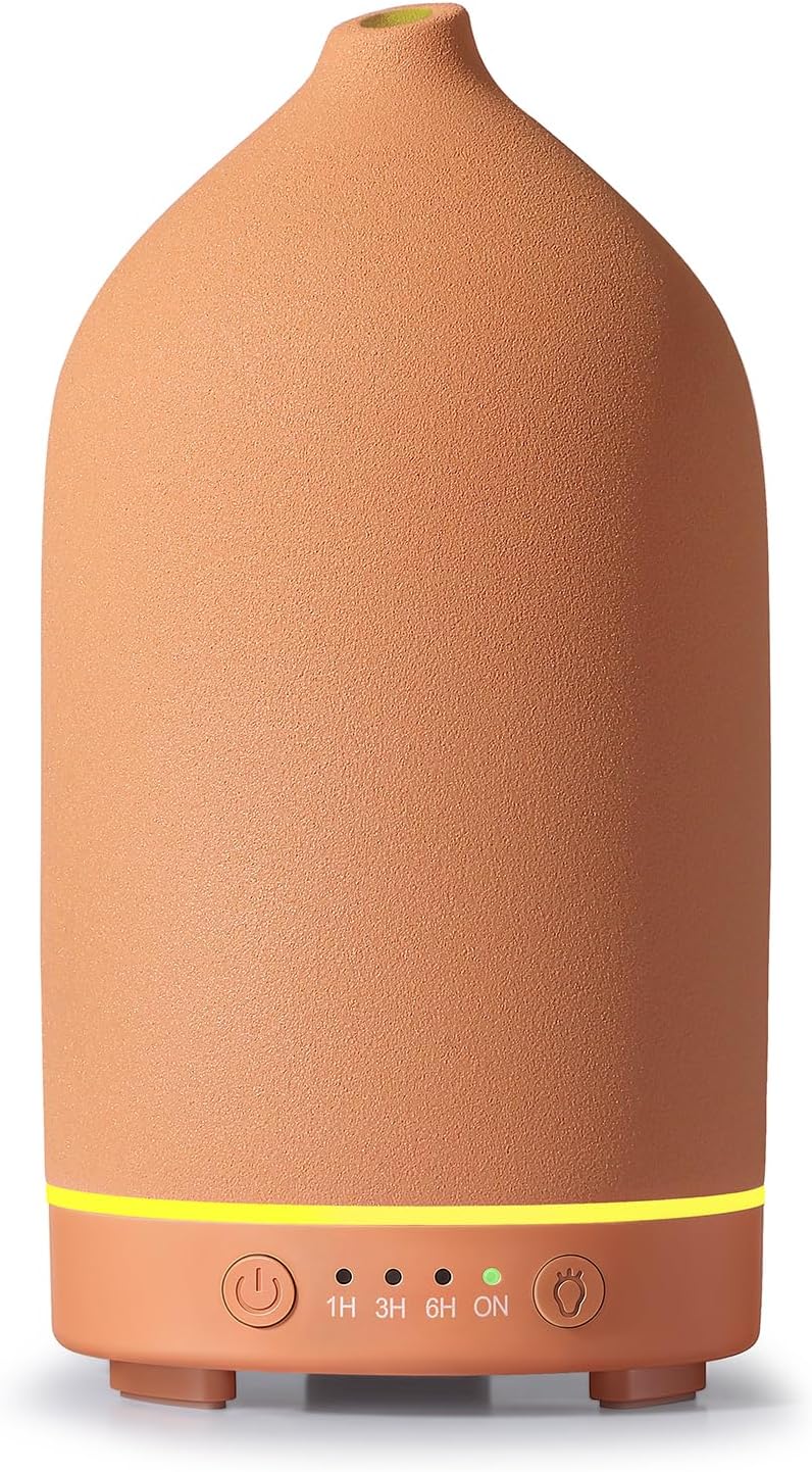 200ML Ceramic Essential Oil Diffuser for Home, Stone Diffuser