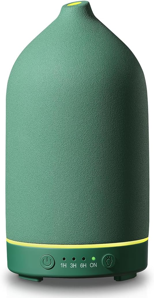 200ML Ceramic Essential Oil Diffuser for Home, Stone Diffuser