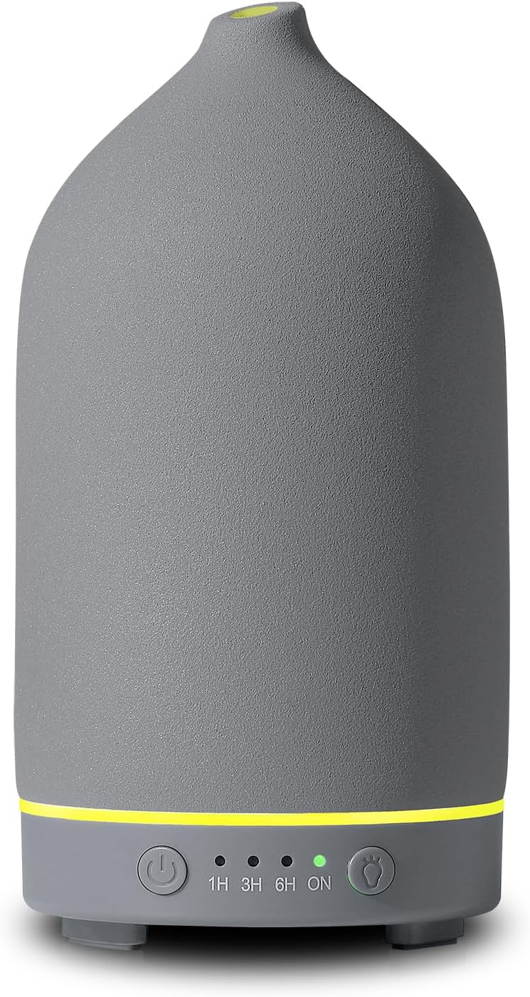 200ML Ceramic Essential Oil Diffuser for Home, Stone Diffuser