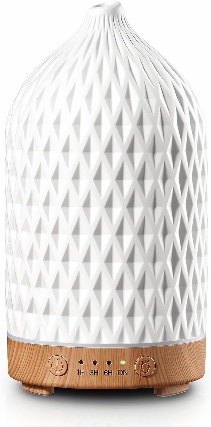 200ML Ceramic Essential Oil Diffuser for Home, Stone Diffuser
