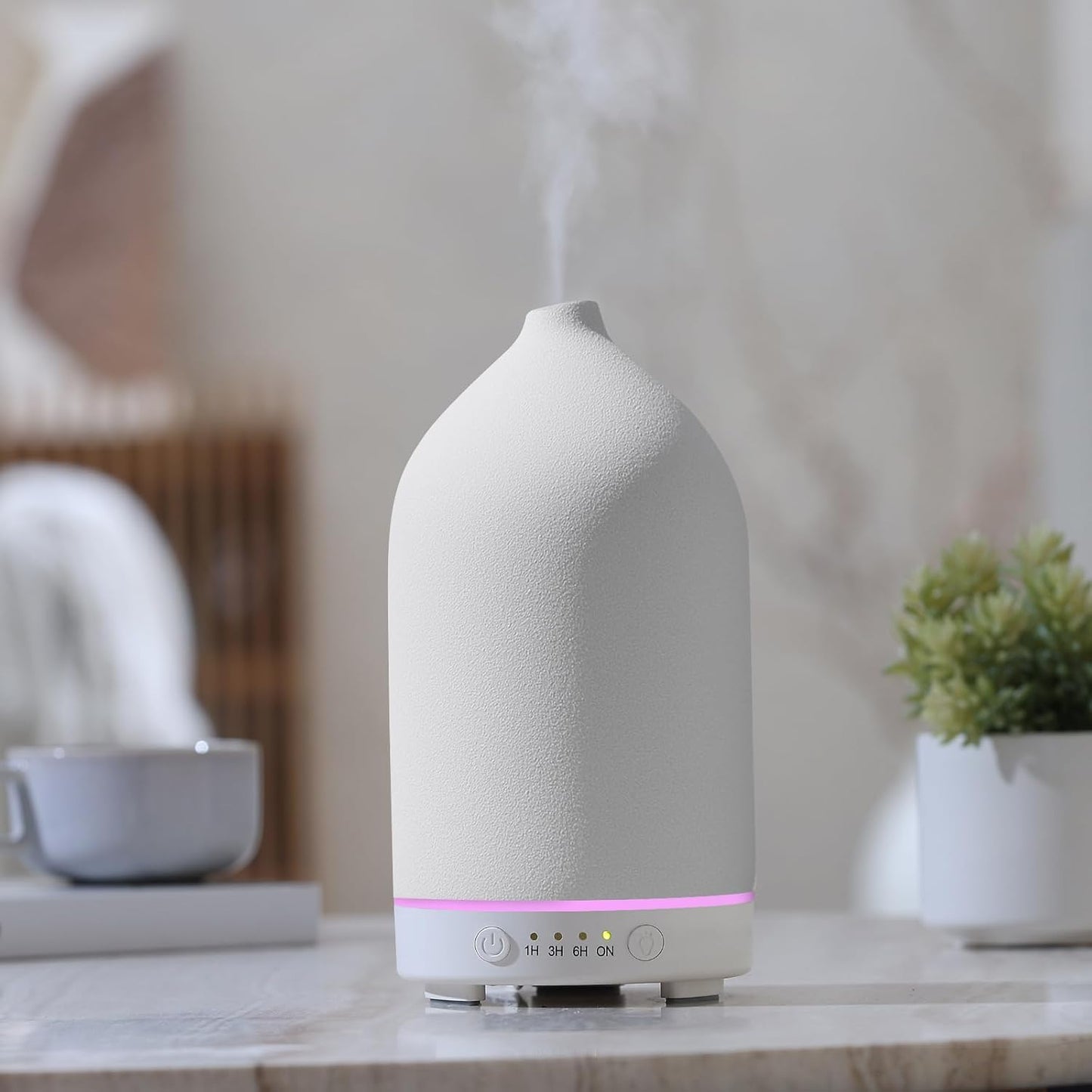 200ML Ceramic Essential Oil Diffuser for Home, Stone Diffuser