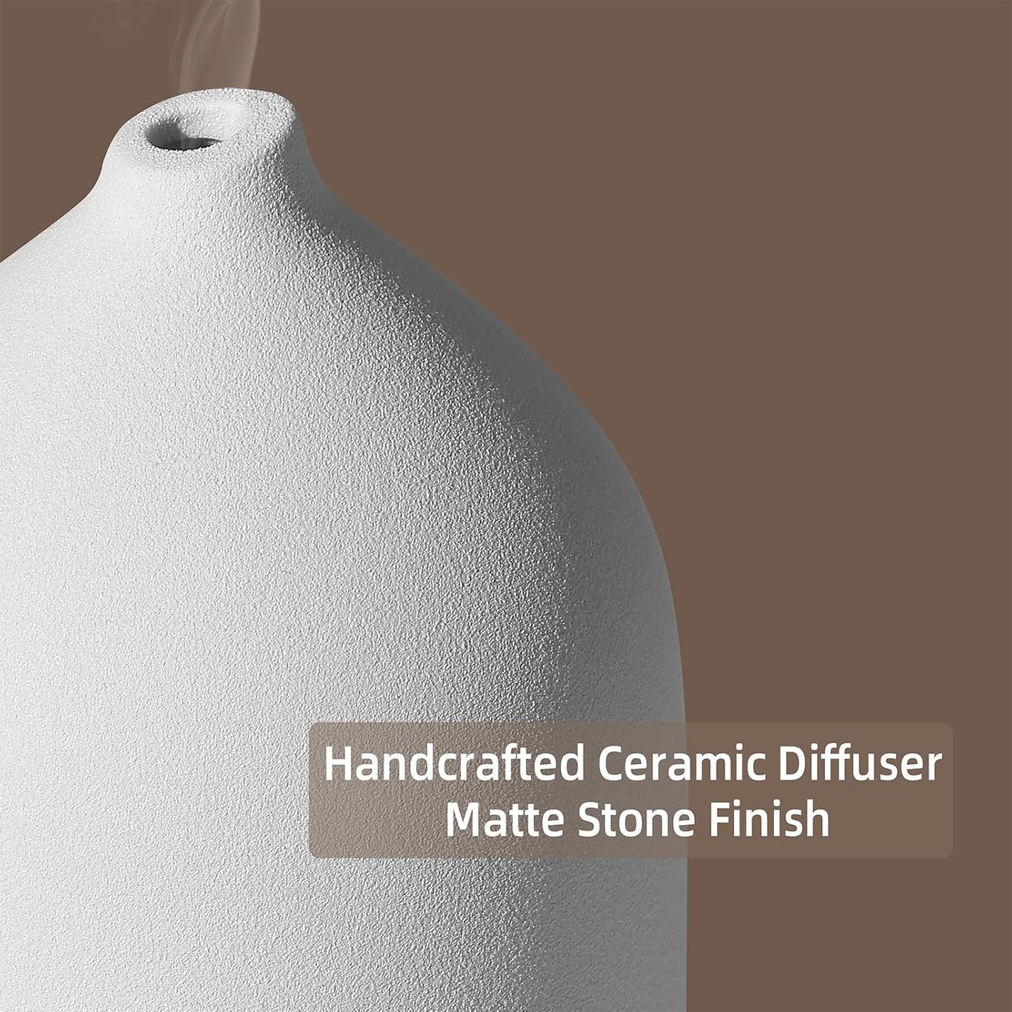200ML Ceramic Essential Oil Diffuser for Home, Stone Diffuser