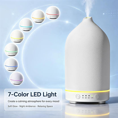 200ML Ceramic Essential Oil Diffuser for Home, Stone Diffuser