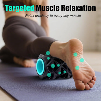 3 Pack Back Roller- Yoga Wheel for Back Pain Reliefn & Stretching, Back Wheel for Deep Tissue Massage, Foam Roller for Physical Therapy & Exercise | Blue