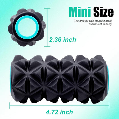 3 Pack Back Roller- Yoga Wheel for Back Pain Reliefn & Stretching, Back Wheel for Deep Tissue Massage, Foam Roller for Physical Therapy & Exercise | Blue