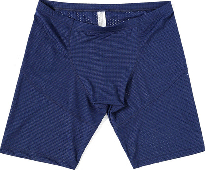 Mens Tight Yoga Workout Shorts Mesh Gym Training Shorts