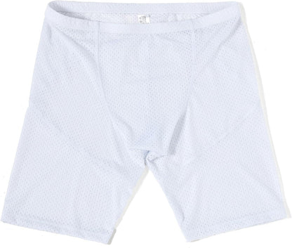Mens Tight Yoga Workout Shorts Mesh Gym Training Shorts
